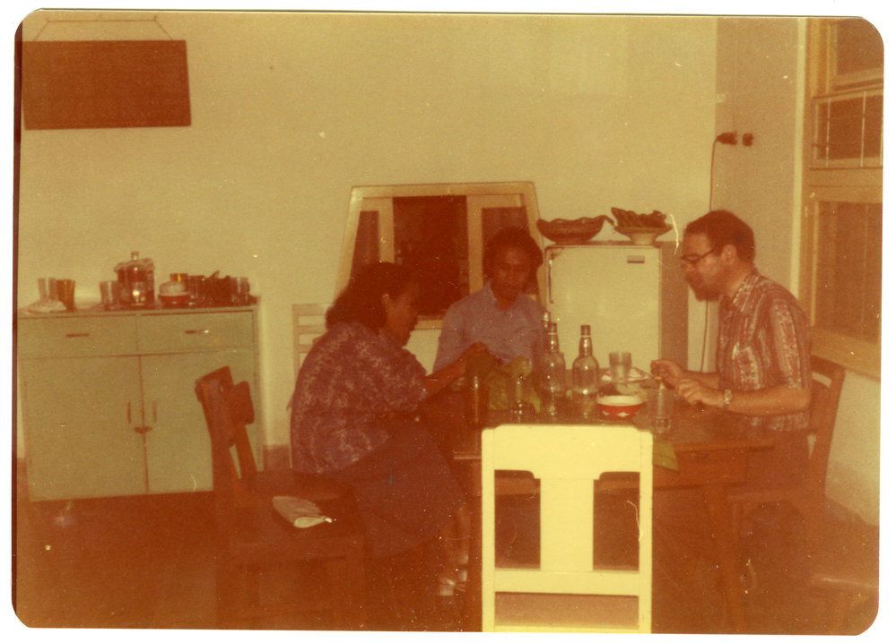 Magdalena , Her Fianc&eacute; and  Robert Patterson Sitting Around a Table