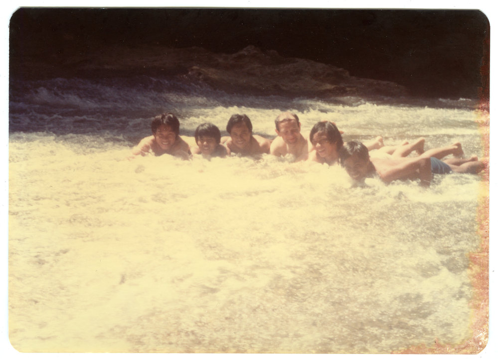 Student Group with Robert Patterson at Bantimurung Stream