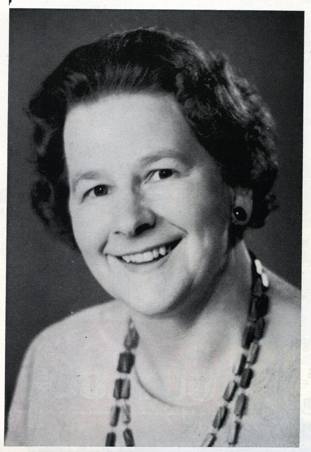 Mrs K.G. Fulton, first warden of Salmond College