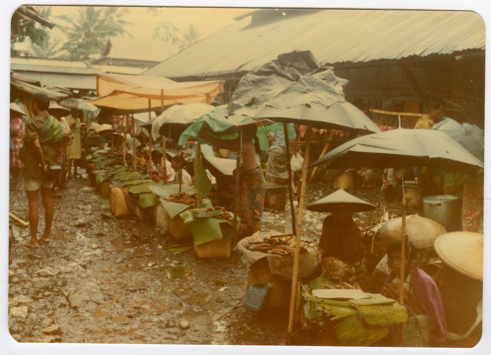 Stalls for the Sale of Cooked Fish and Rice at the Rantepao Market