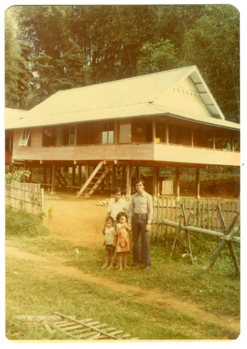 Andarias Lebang, Johanes Rante Banu and Two Children at Saddan