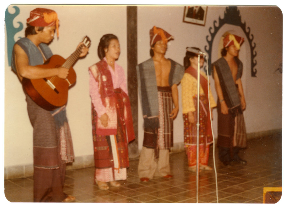 Batak Students in Traditional Costumes