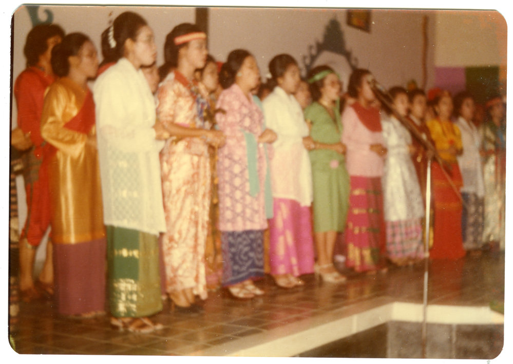 Group of Girl Students on a Stage