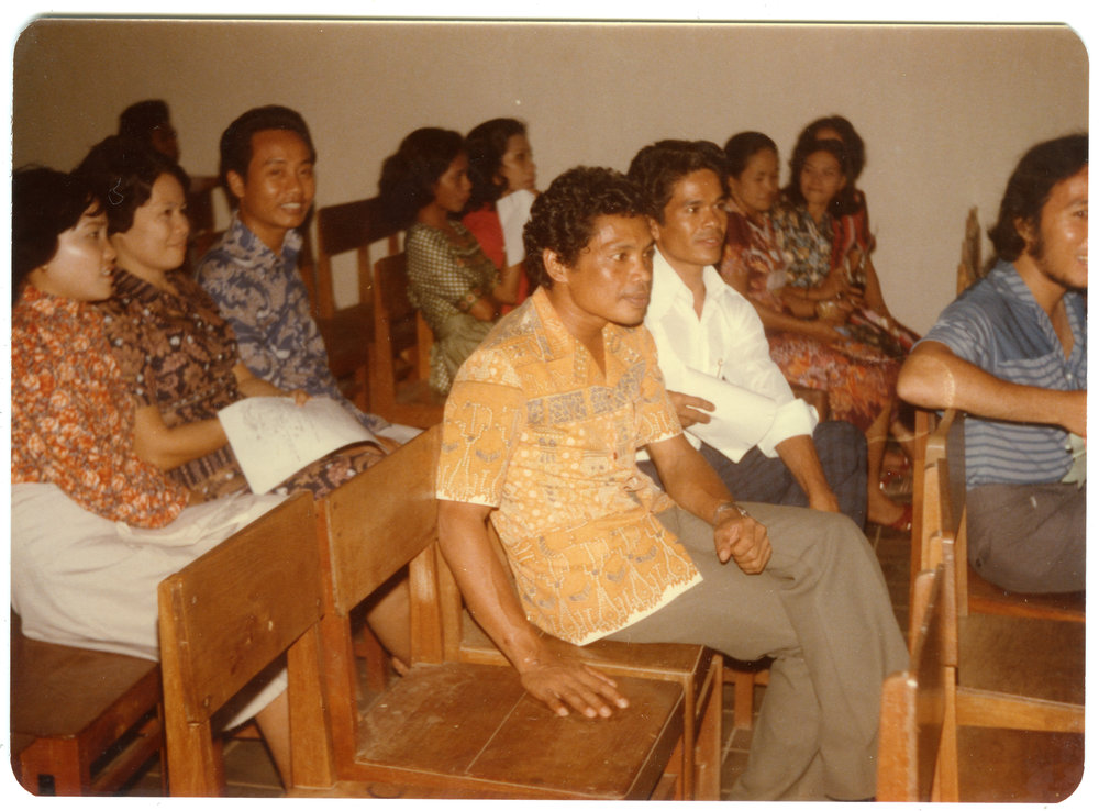Group of Visitors and Students