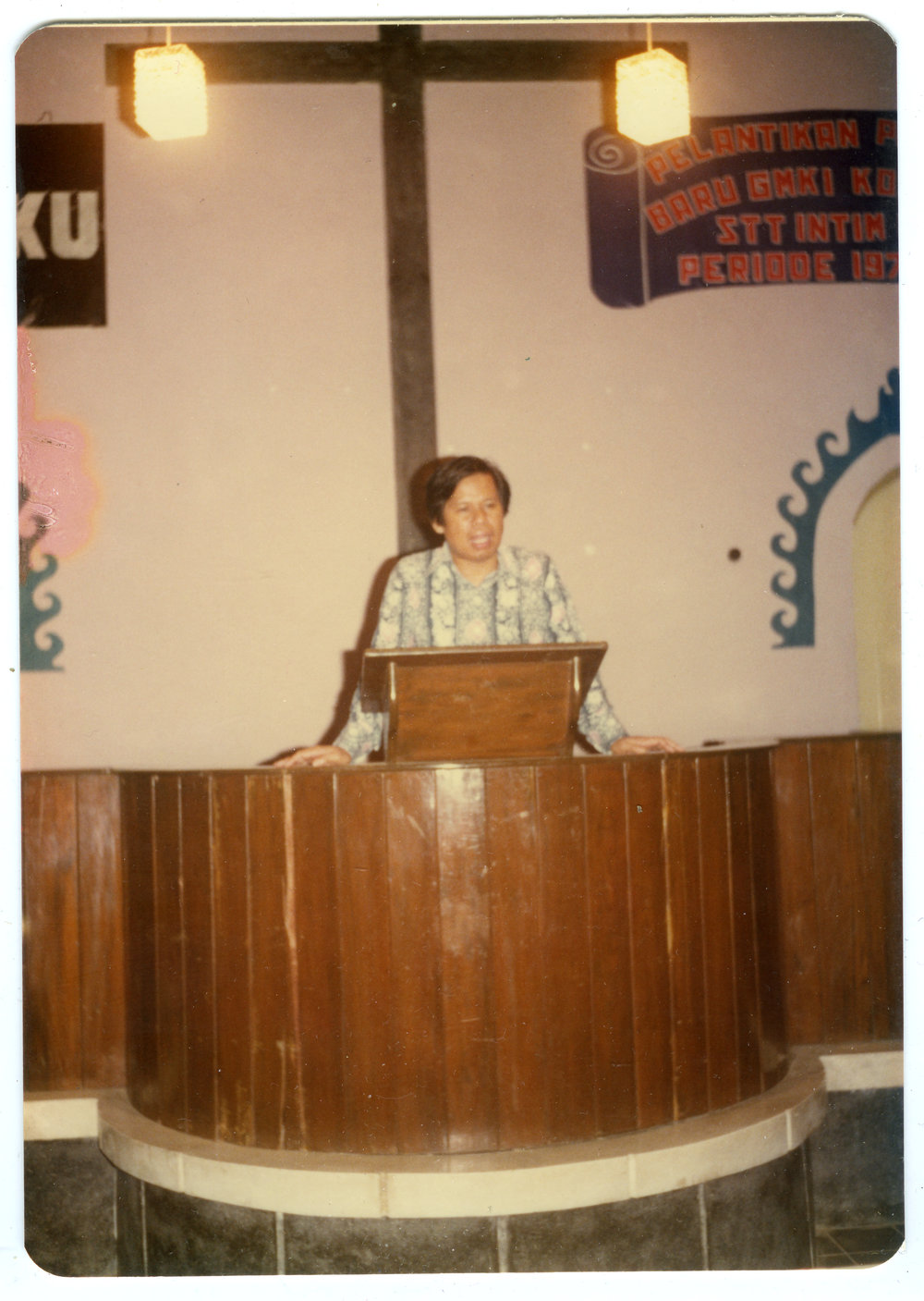 A Gentleman Addressing at the Lectern