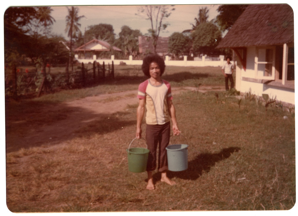 Yohanes Panggalo, Helping with Gardening at STT