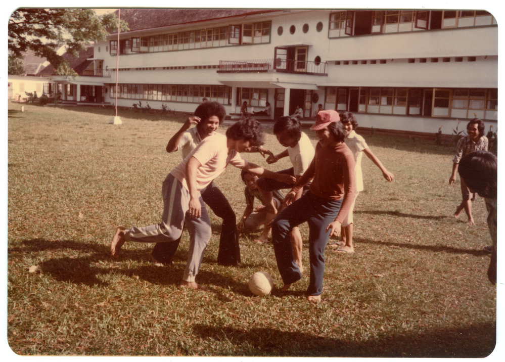 Soleman Balamu and Adri Massie Plying Soccer