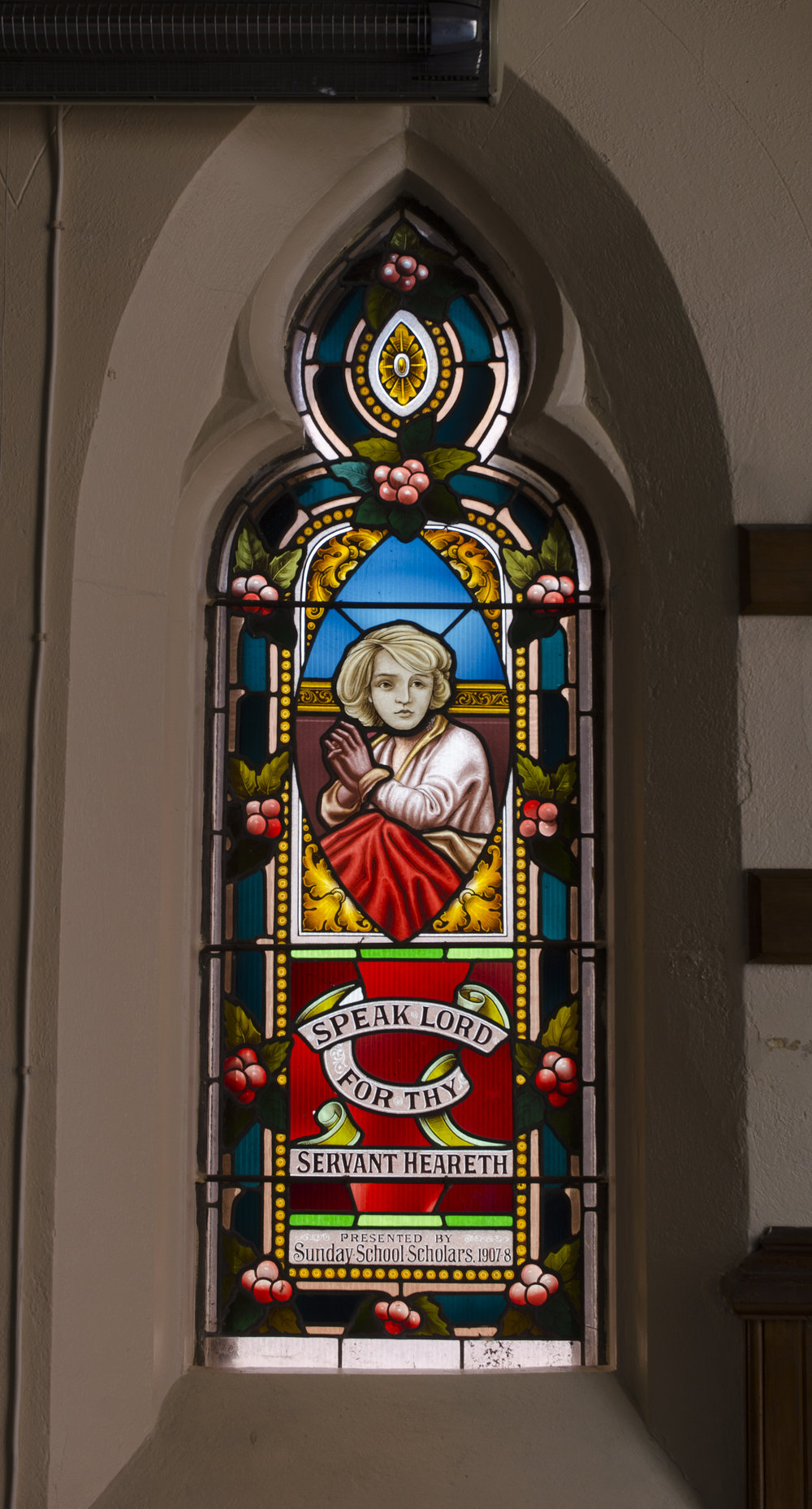 Sunday School Scholar's window