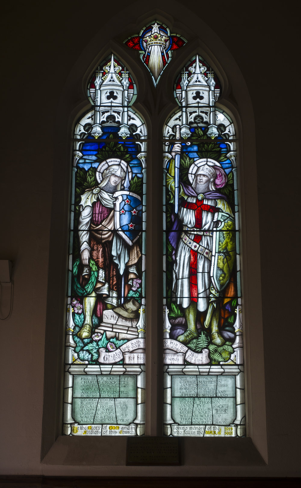 War Memorial window, Kaikorai Church