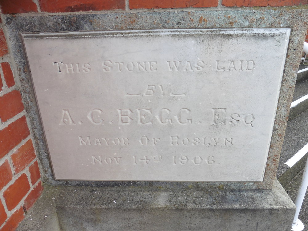 Foundation stone, Kaikorai Church