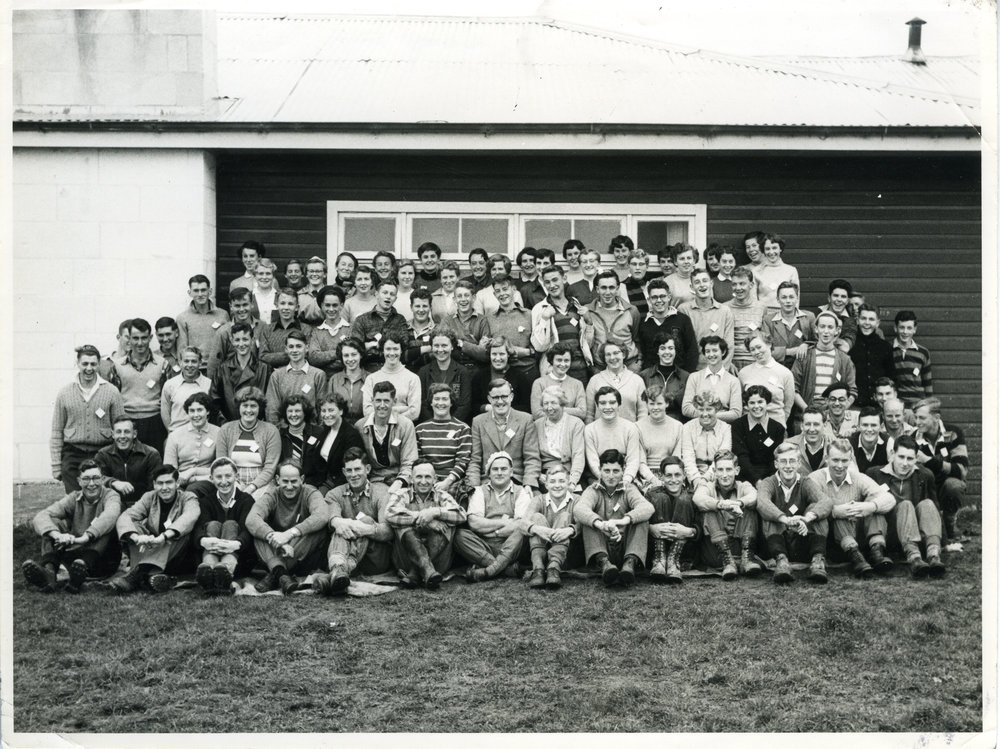 Senior bible class group, Iona Camp
