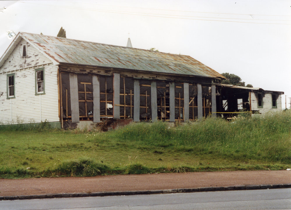 Fire damage to church hall