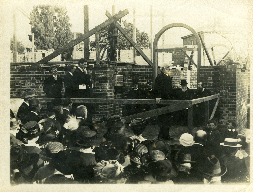 Laying foundation stone, St. Pauls, Devonport