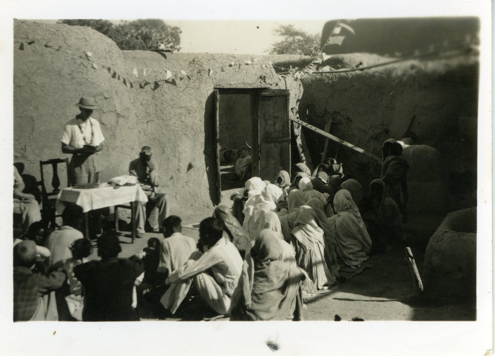Service In A Country Village.