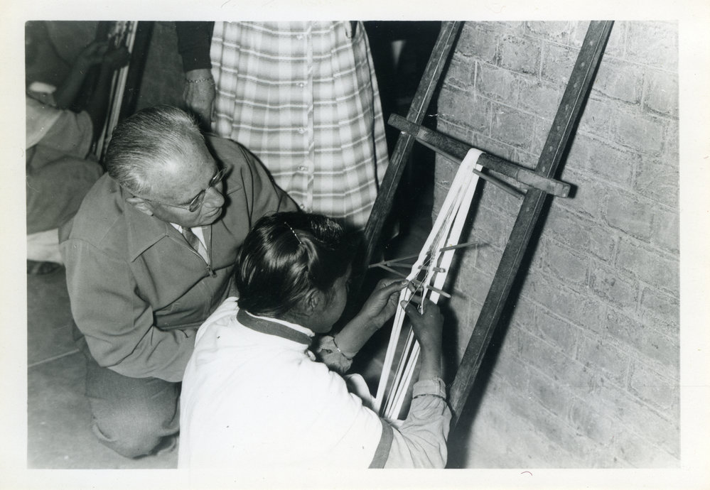 Rev.H.E.Shaw &amp; Handwork Demonstration.