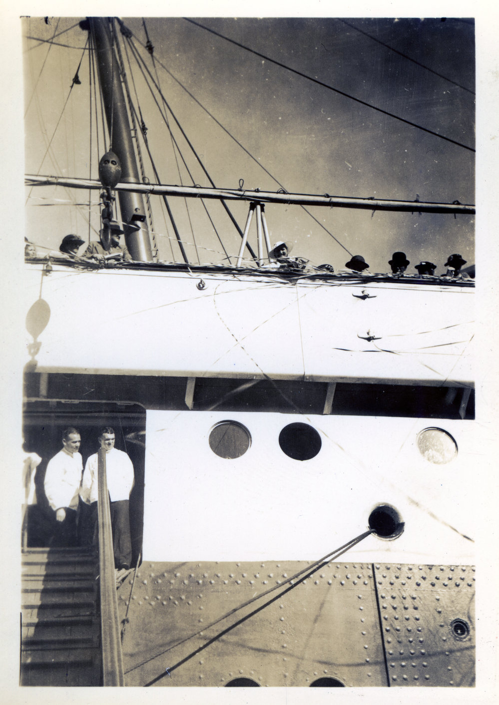 A.Lilburn &amp; F.Wilson Leaving On The Awatea.