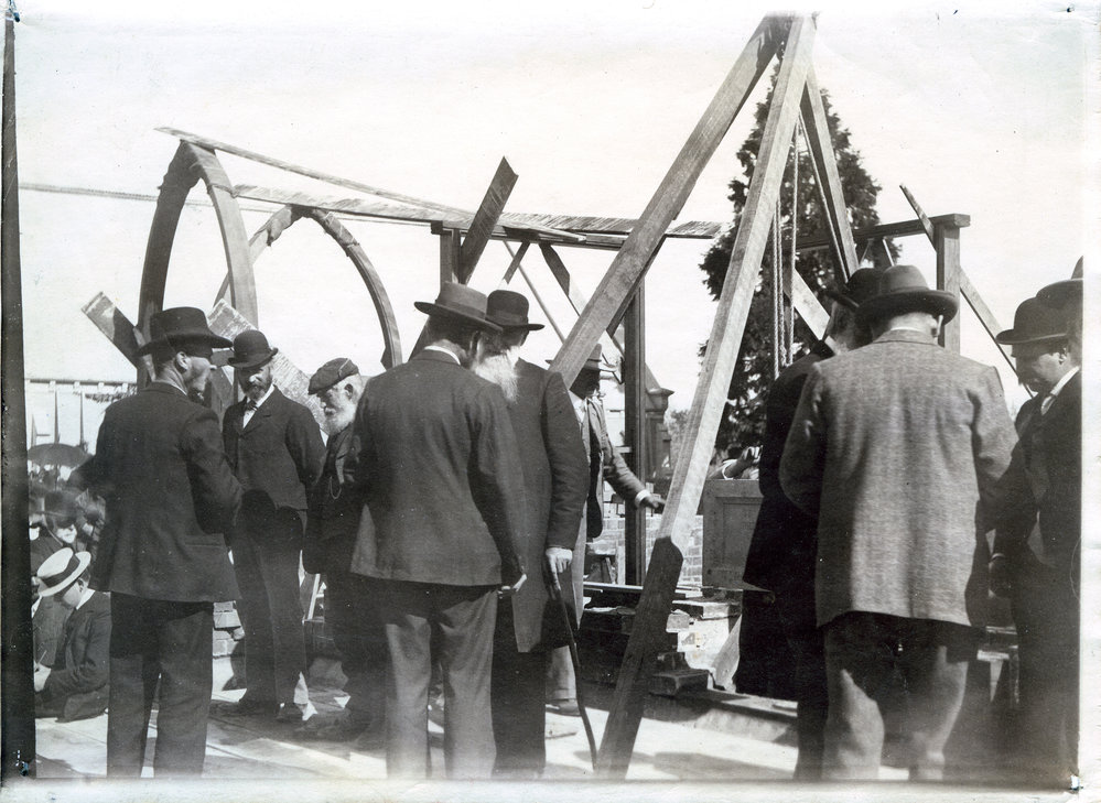 Laying of foundation stone ceremony, Ashburton