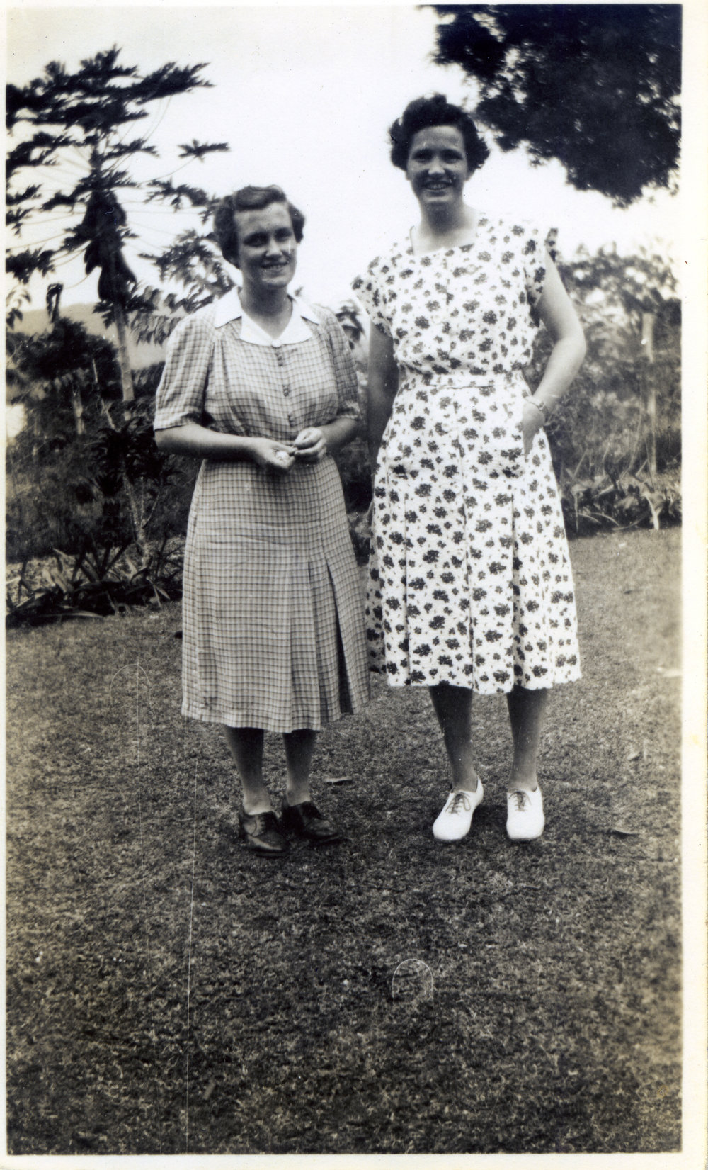 Peg Maloney and Joan Beal at Paama