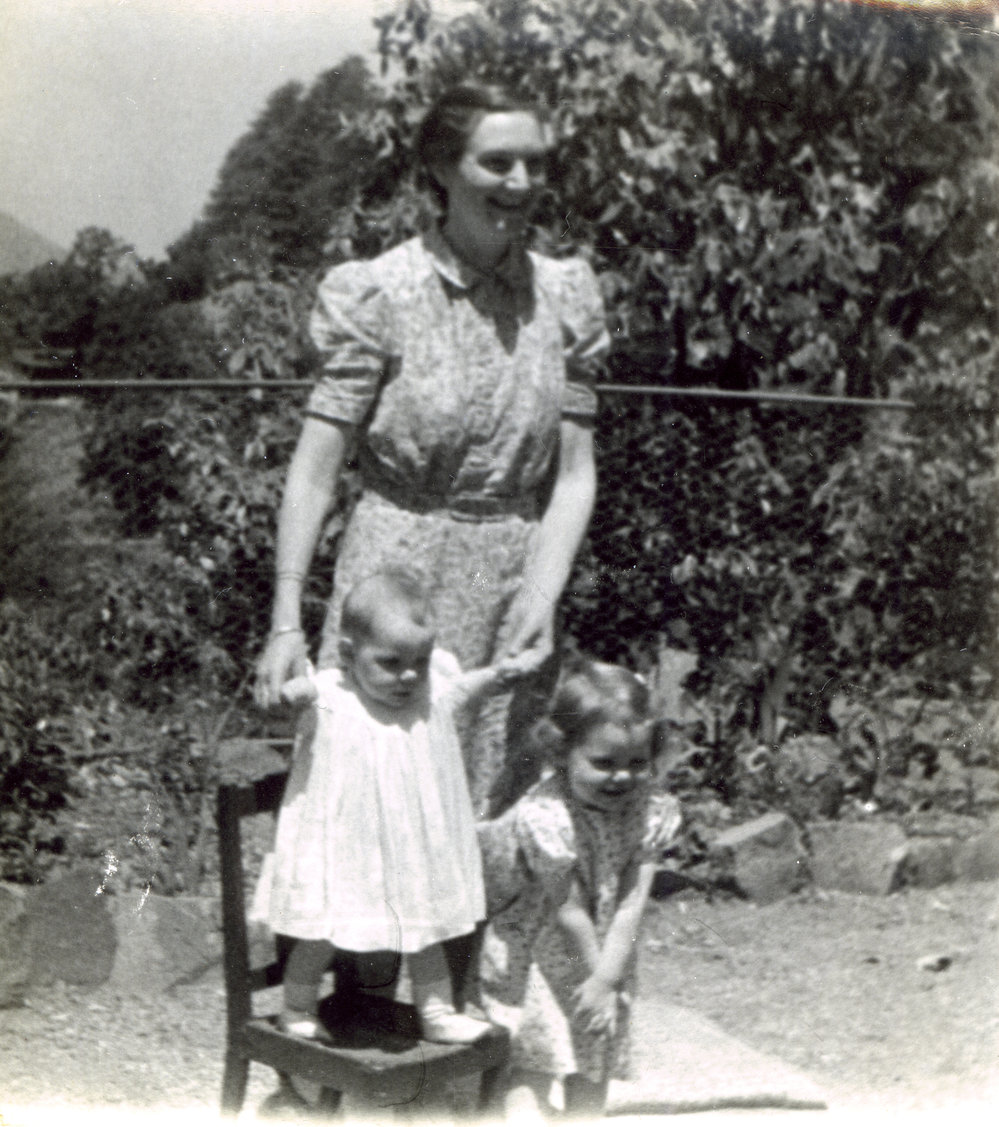 Unknown woman and children