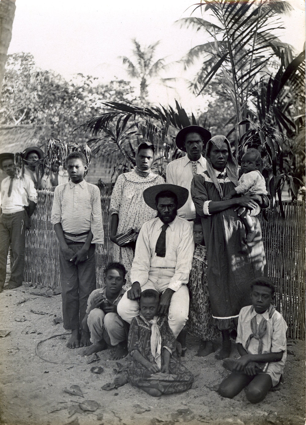 A Christian chief with his family