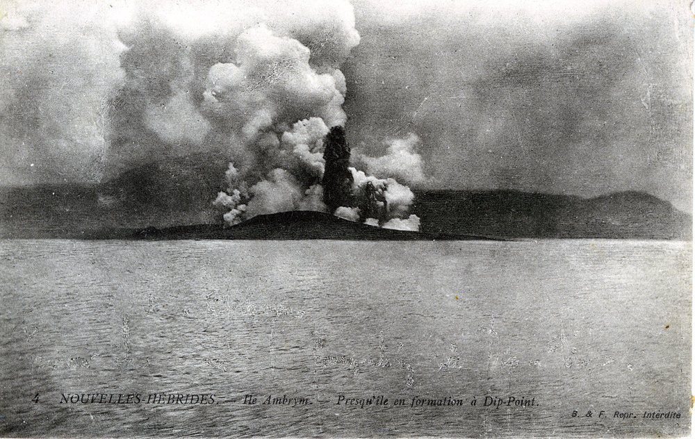 The volcanic eruption at Dip Point, Ambrym