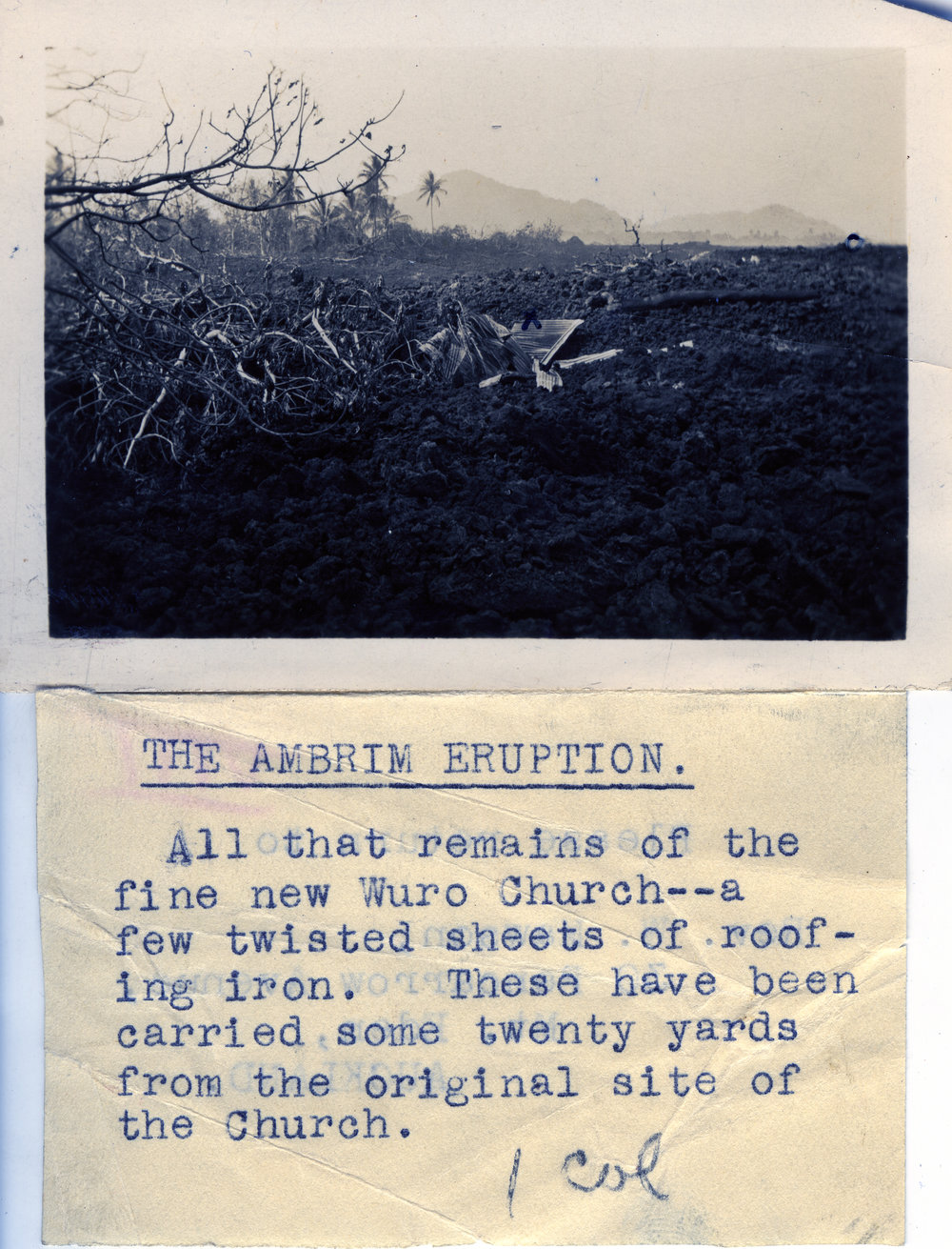 The Ambrym eruption