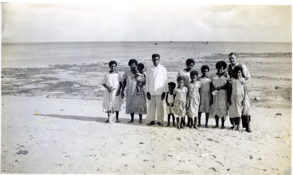 Group photograph on the beach