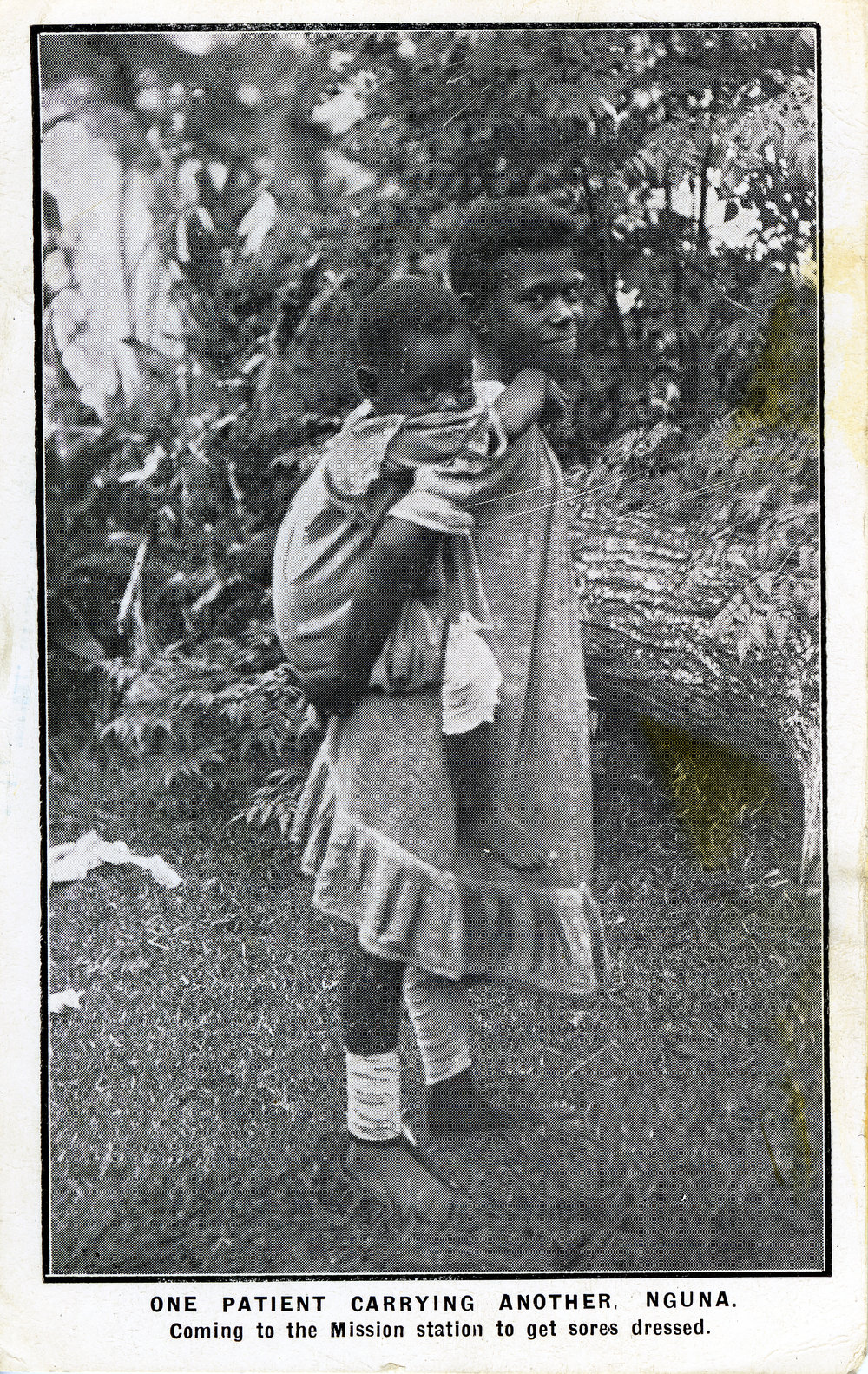 One patient carrying another, Nguna