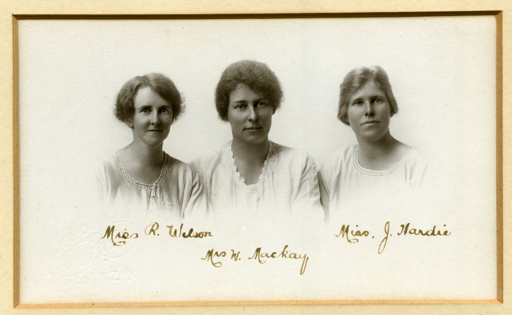 Miss R. Wilson, Mrs W. Mackay and Miss J. Hardie