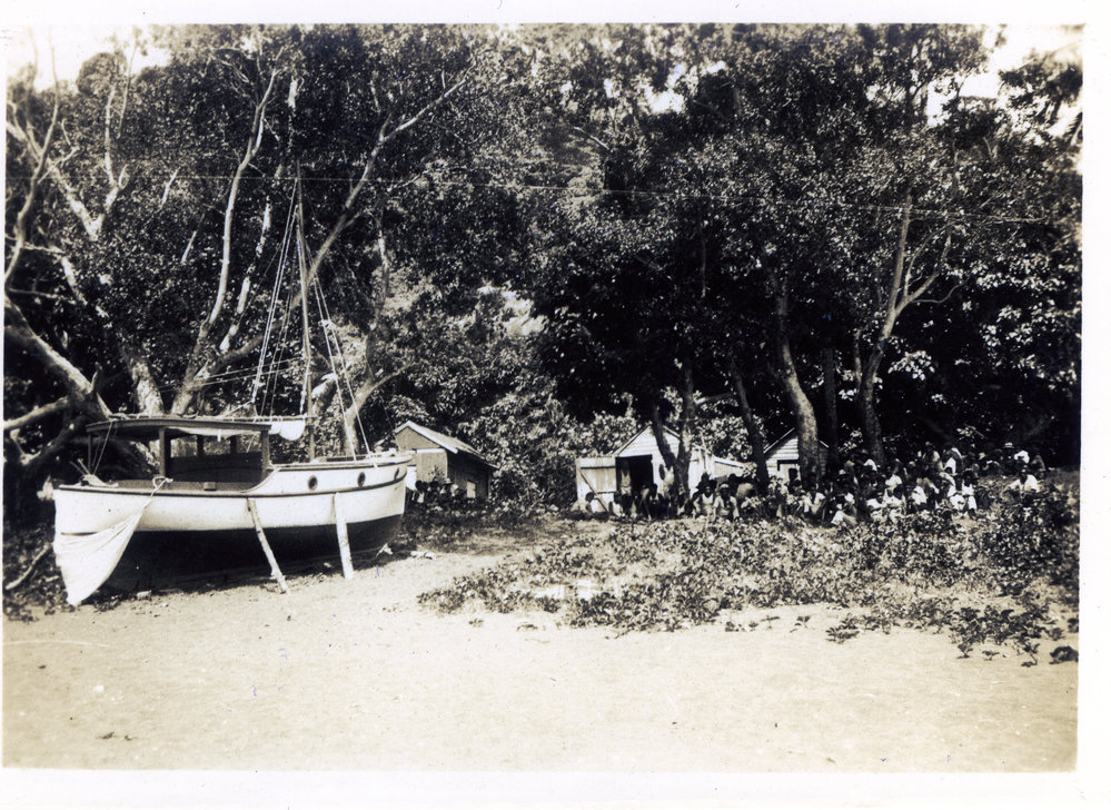 Service on the beach at Tongoa