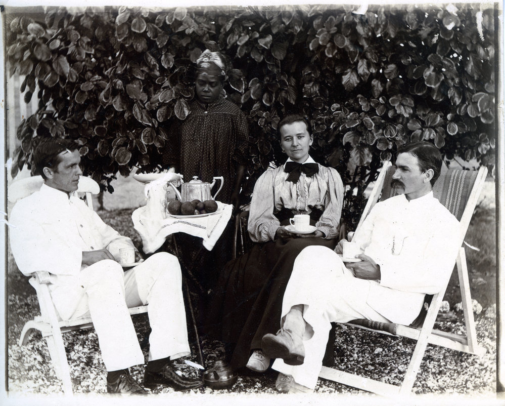 Mr. and Mrs. Frank Paton, and Mr. Hume
