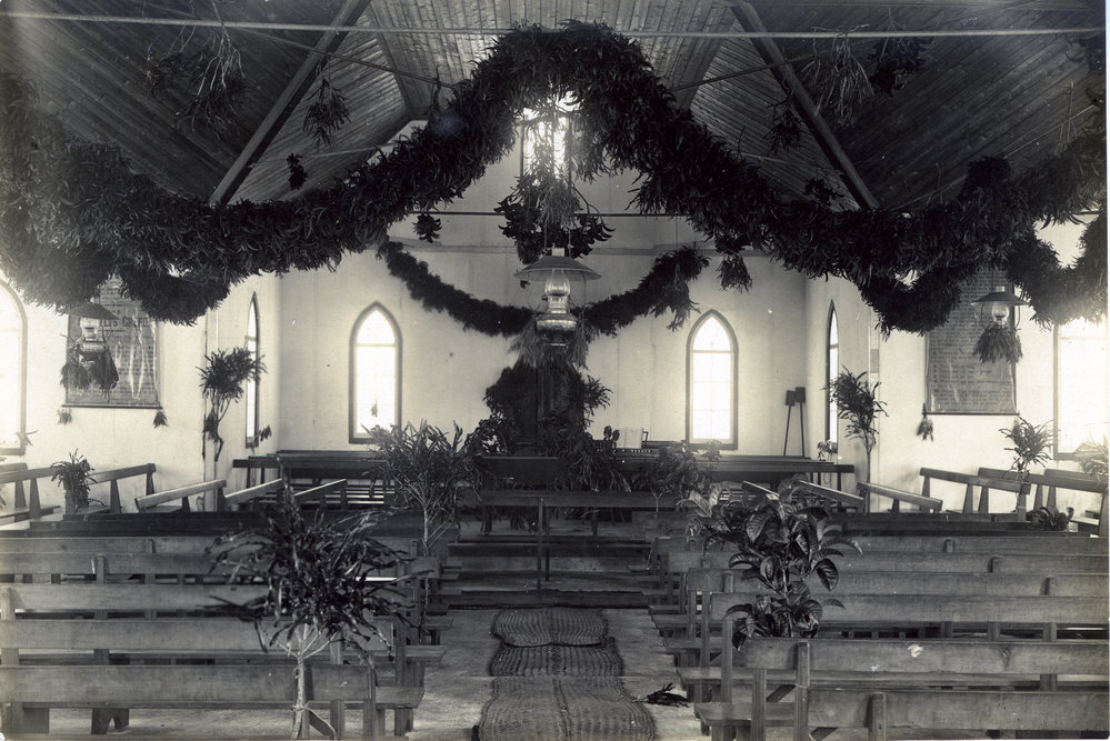 Interior of church on Nguna