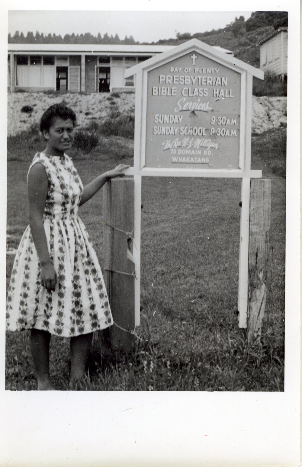 Girl Outside Bible Class Hall
