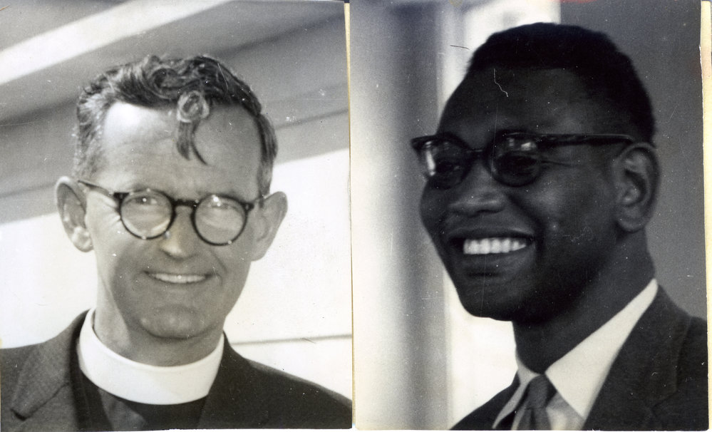Rev Alan Brash and Phillip Potter