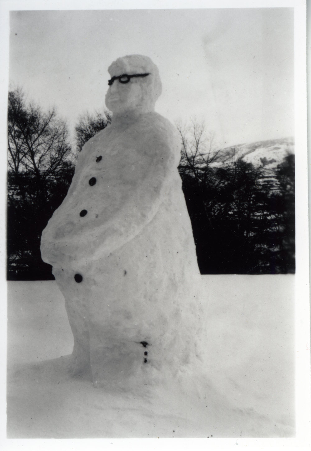 Snowman at Knox College