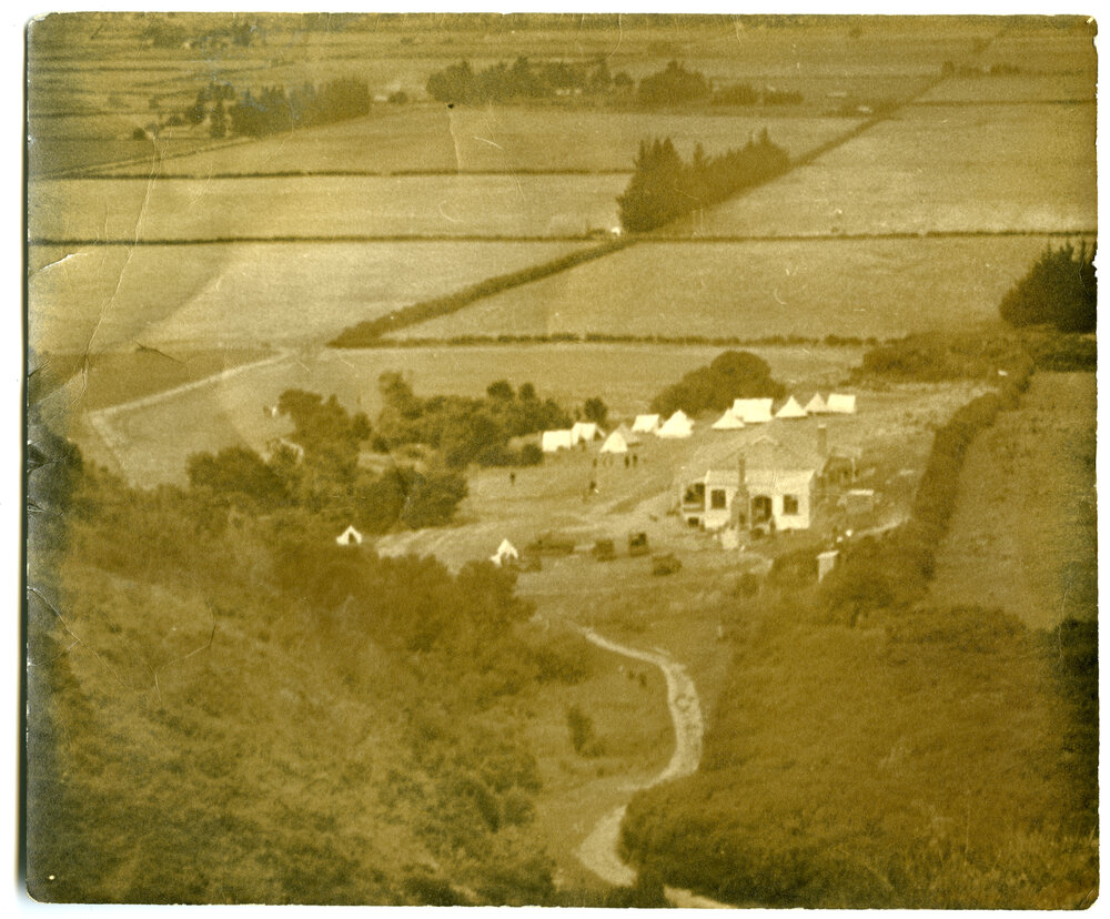 View of Tirohanga Campsite from above