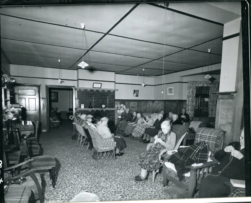 A lounge at Ross Home, Dunedin