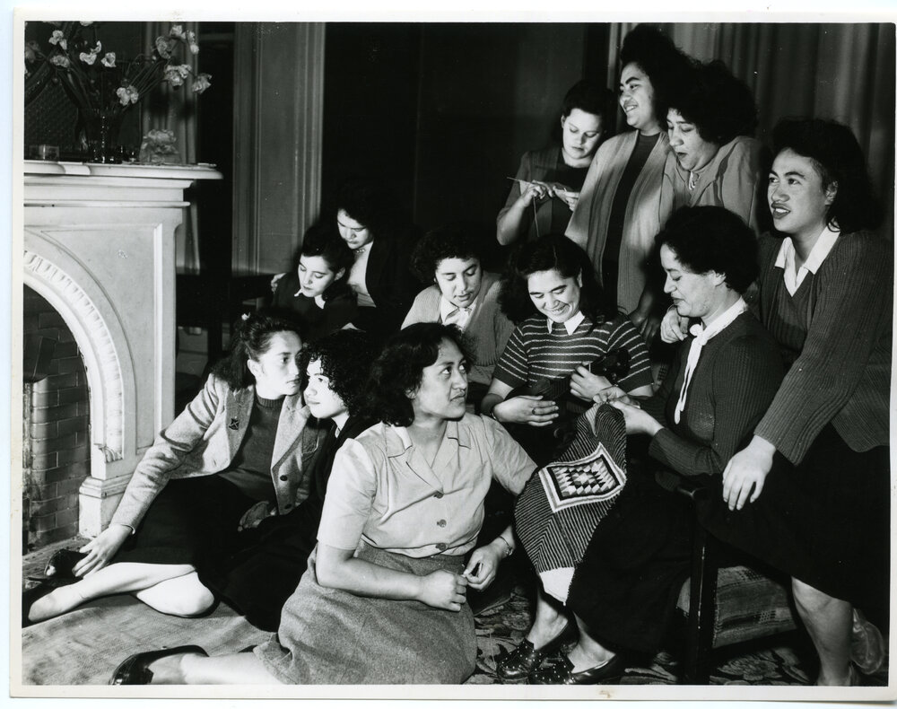 Māori women in hostel, Auckland