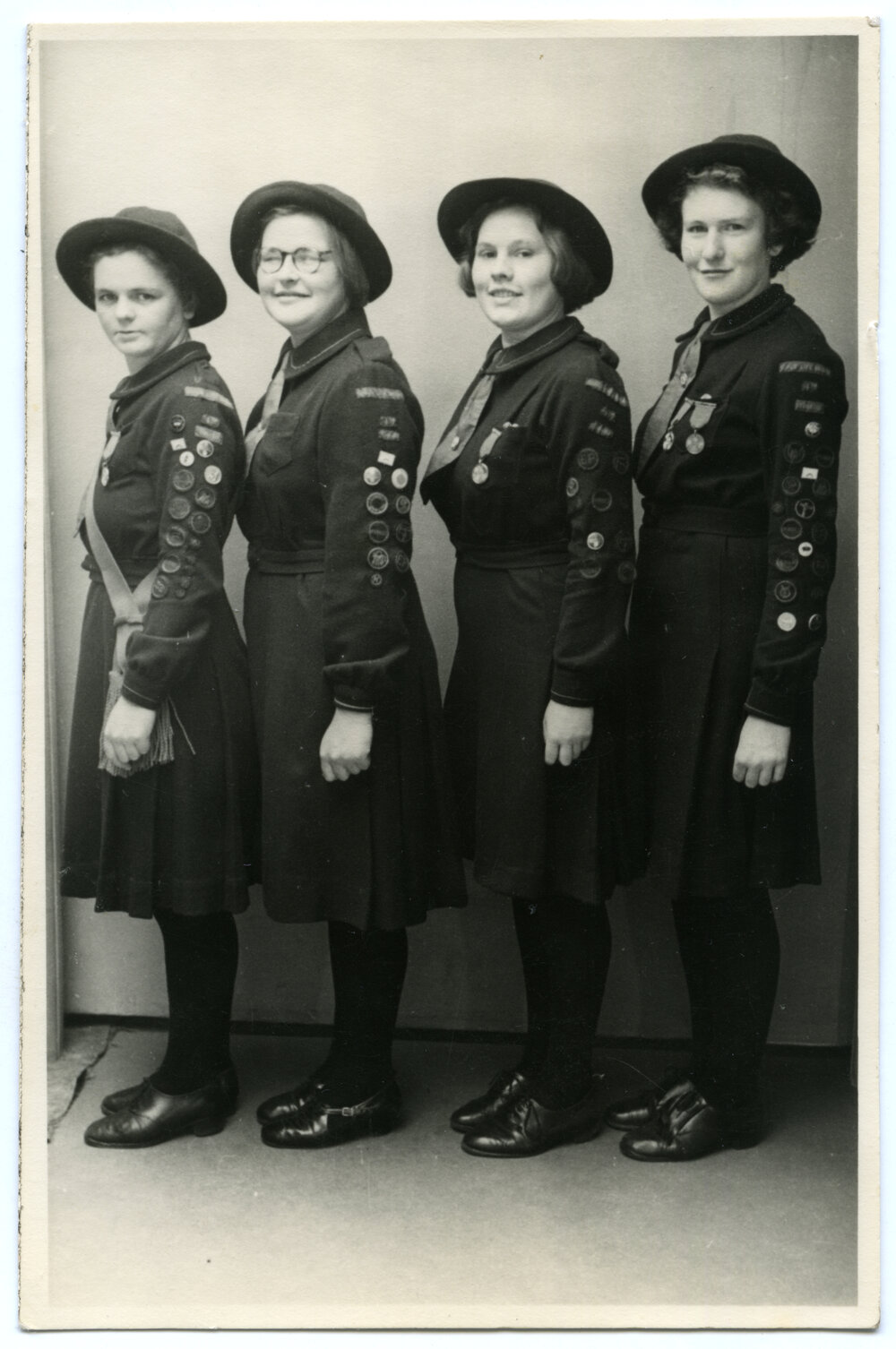 Four officers of Girls Life Brigade