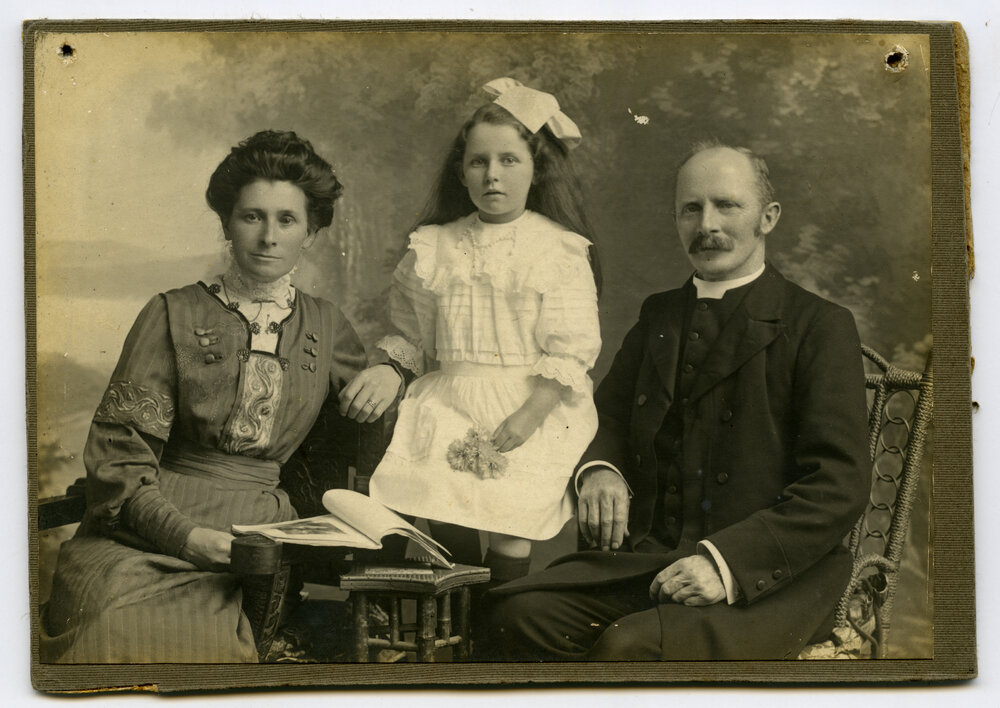 Rev. J. T. Burrows, Mrs I. Burrows and Rua