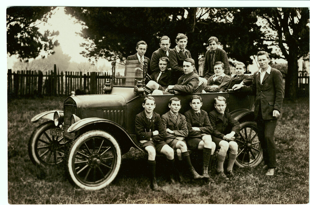 Bible Class Boys And Car