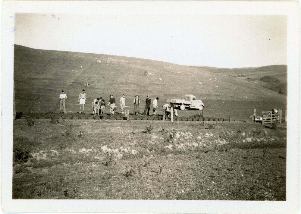 Making Bricks for Morrisons Church, Otago