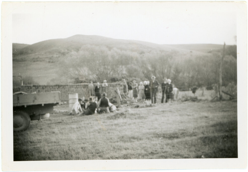 Visiting the construction site