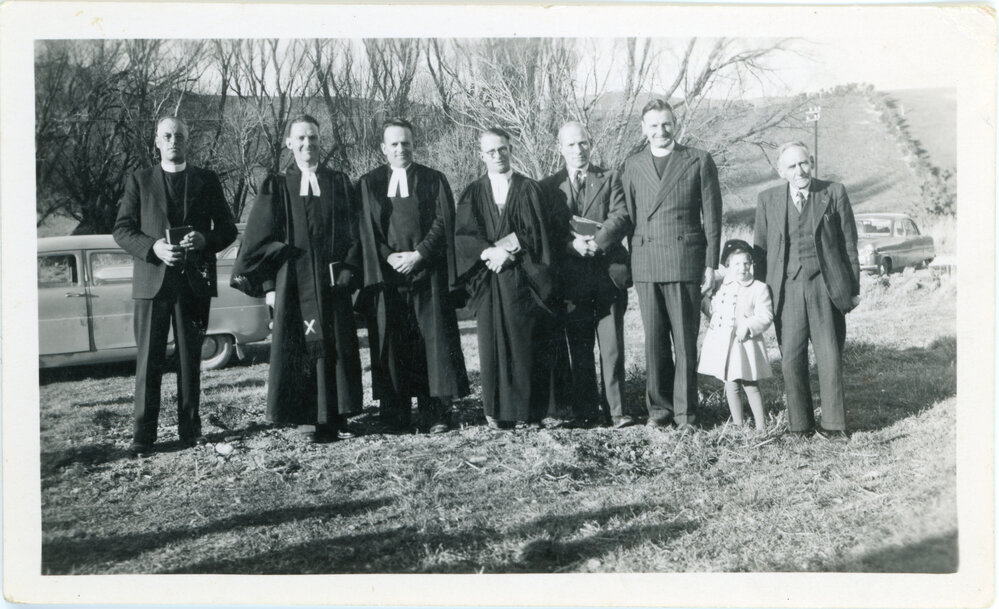 Dignitaries at the Consecration of Morrisons Church, Otago
