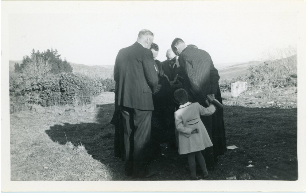 In a huddle - Morrisons Church Consecration