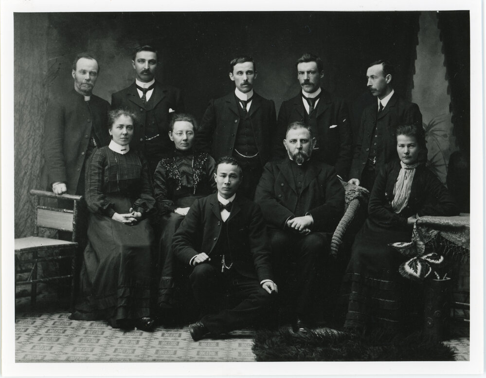 Mission workers in a Dunedin Photostudio