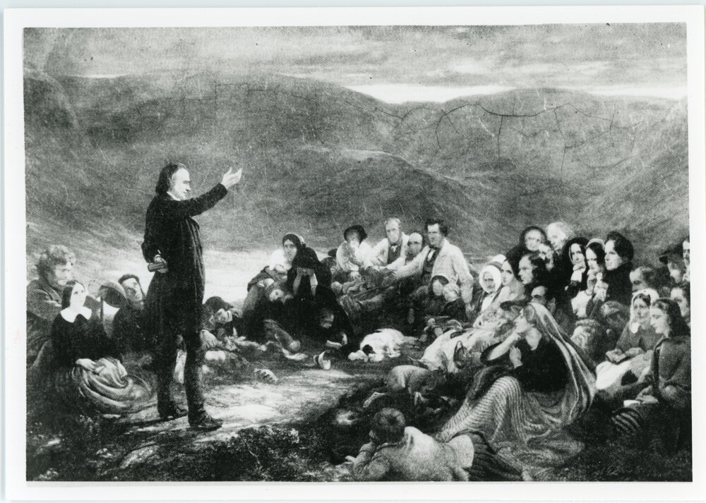 "Preaching in the Glen" by Sir. George Harvey