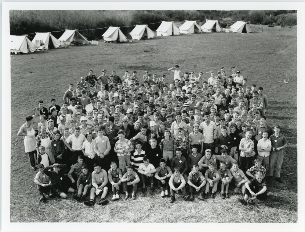 Boys Easter  Bible camp, Dunsandel 1962