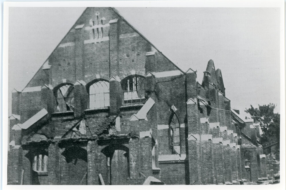 St. Paul's Church, Napier, destroyed by the 1931 earthquake