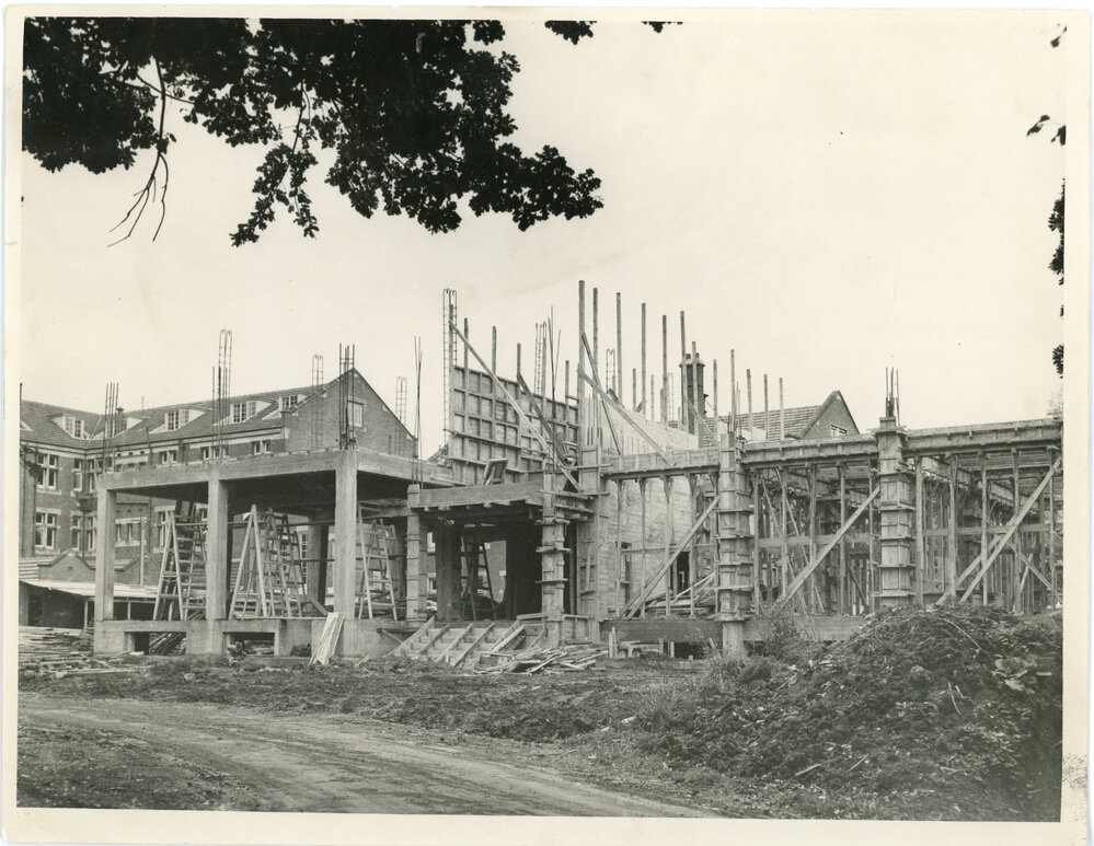 Construction of the Hewitson Wing, Knox College